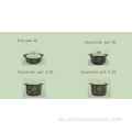 Morden Style Big Sart Forma redonda Casserole Pot